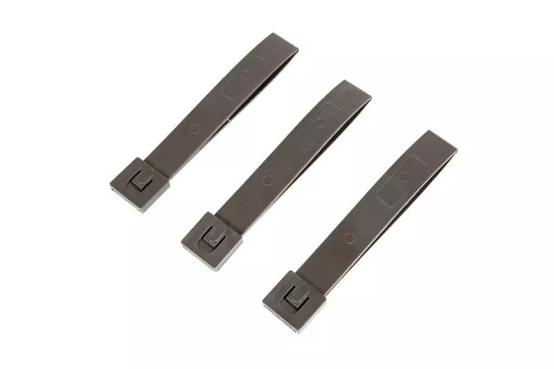Zestaw 3 polimerowych klamer 5" - Mass Grey