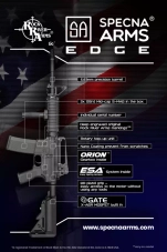 Replika karabinka SA-E09 EDGE™ - czarna