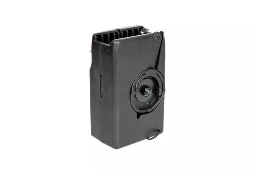 Cargador rápido con manivela y contenedor para cargadores M4/M16 - negro