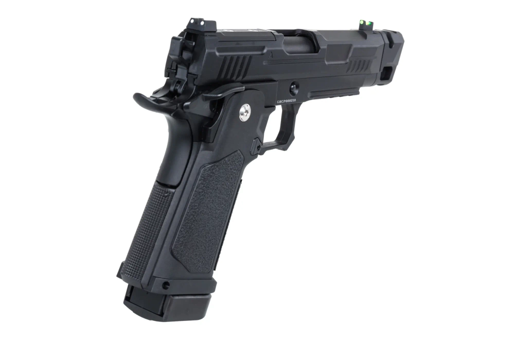 Pistola Arcturus Vanguard 4.3" Hi-Capa GBB Optics Ready airsoft con compensador Negro