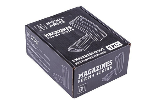 Sada 5 maplynynks real-cap 30 kuliček pro M4/M16 - šedá