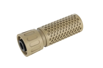 QD CQB 5KU replica sound suppressor kit with QD Tan replica flame suppressor