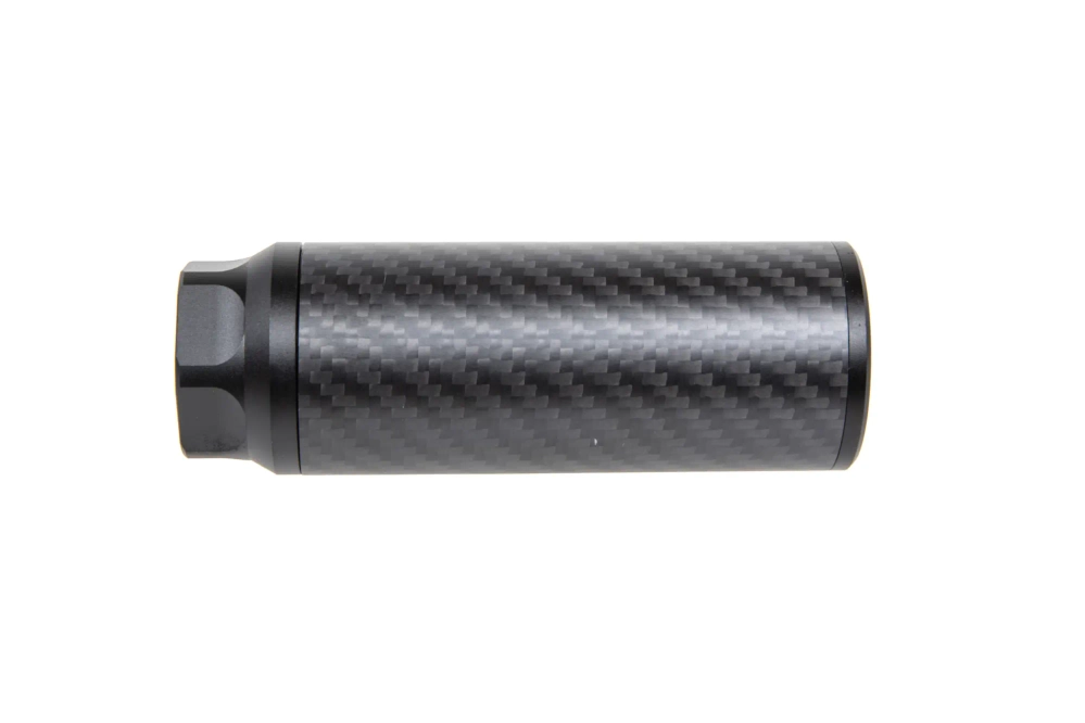 Silenciador de Carbono Silred dotback Corto 14mm CCW Negro