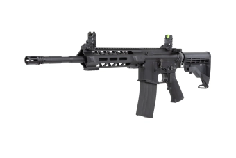 airsoft SRC DUAL POWER SR4 ZAROS GBB carbine with green gas magazine