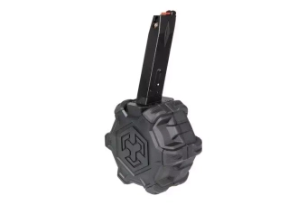 350rd Green Gas Drum Magazine for Beretta / MB replicas - black