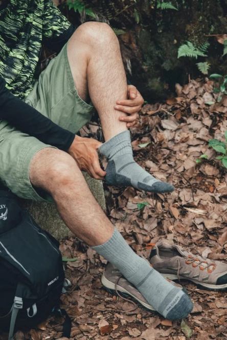 Na Giean ENHANCED MEDIUM WEIGHT CREW ponožky NGCM0003 GREY L (44-46) Grey