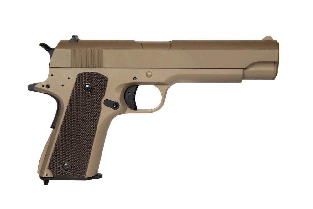 CM123 Electric Pistol Replica - Tan (with battery)