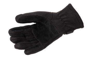 Texar fleece gloves with membrane Black