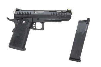 Pistolet ASG Modify Trinity Hi-Capa 5.1 (Nylonowy zamek) Green Gas Czarny