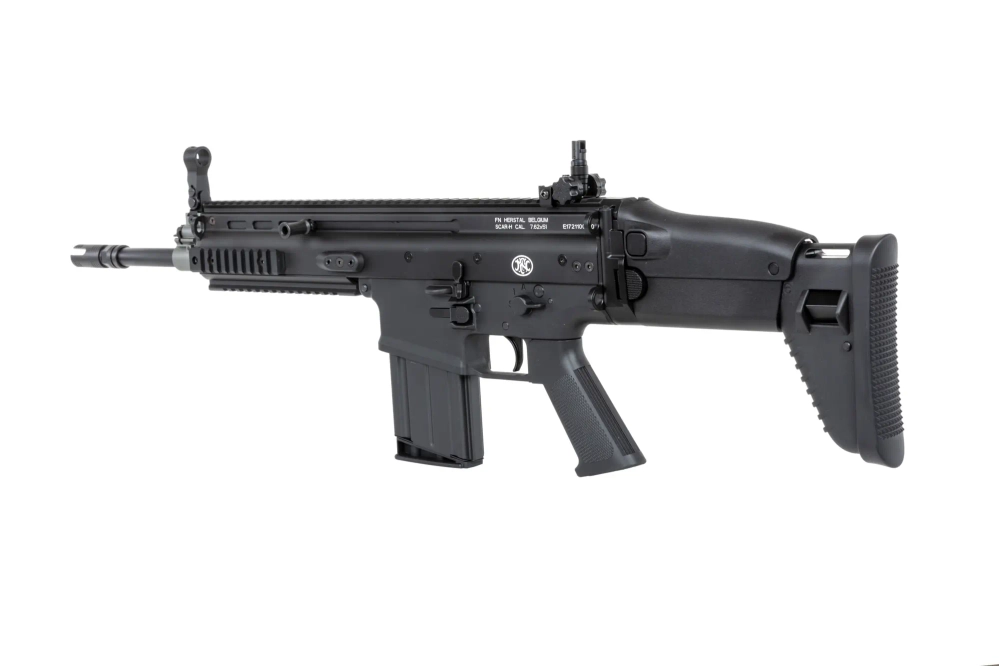 Karabinek szturmowy ASG Cybergun x FN HERSTAL SCAR-H z walizką transportową Czarny