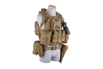 Cargo Pouch with Pocket - Tan