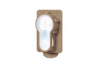 Marker elektroniczny Lightbuck Card Button - Dark Earth (różowe światło)