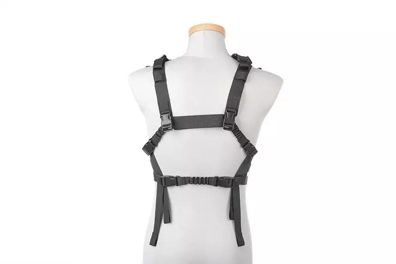 Gilet tactique Chest rig type de profil bas - Noir