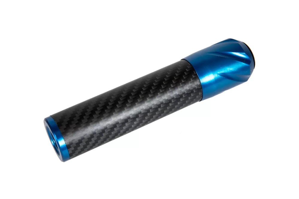 Karbonowy tłumik dźwięku DSL2 36x150mm - Niebieski