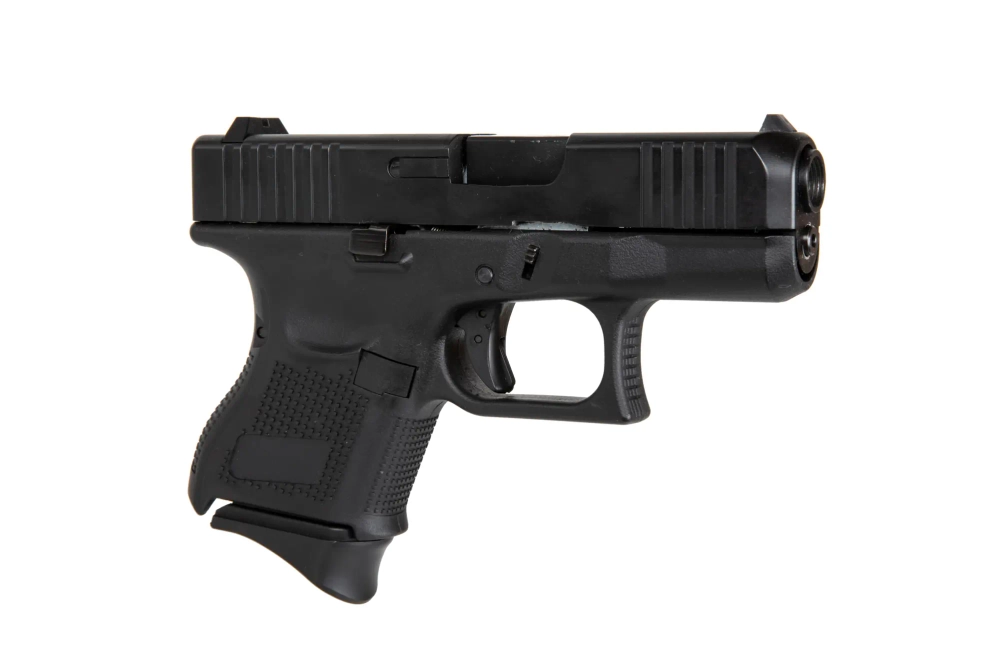 Replika pistoletu 724B Full Auto (Green Gas) - Czarna