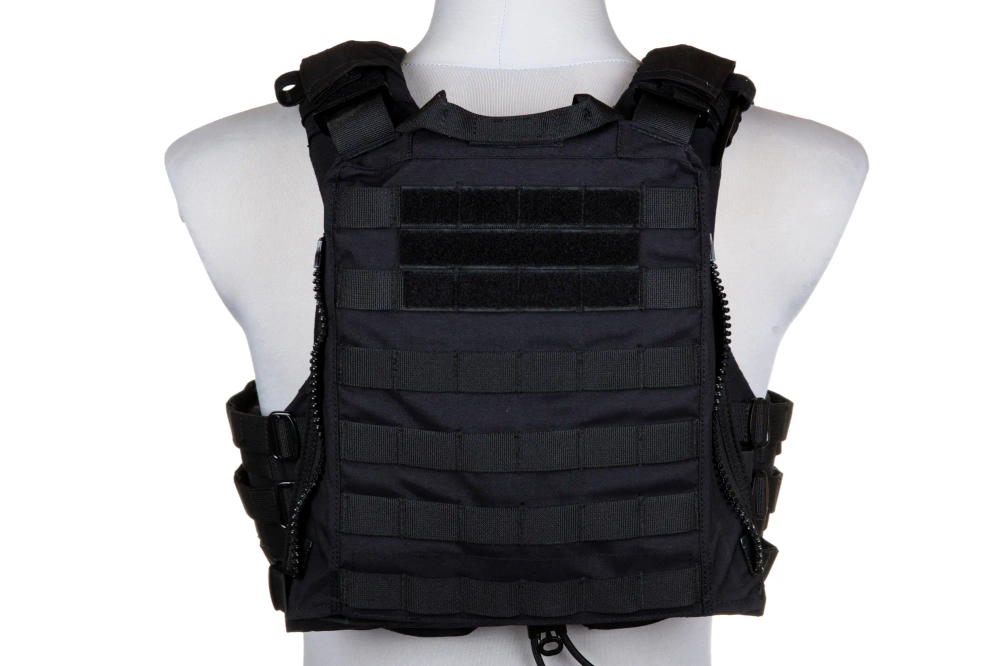PRIMAL GEAR Chaleco Táctico Porta Placas Trias Negro