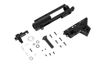Dwudzielny, wzmocniony szkielet gearboxa v.2 (8mm) z systemem QSC z komorą hop-up