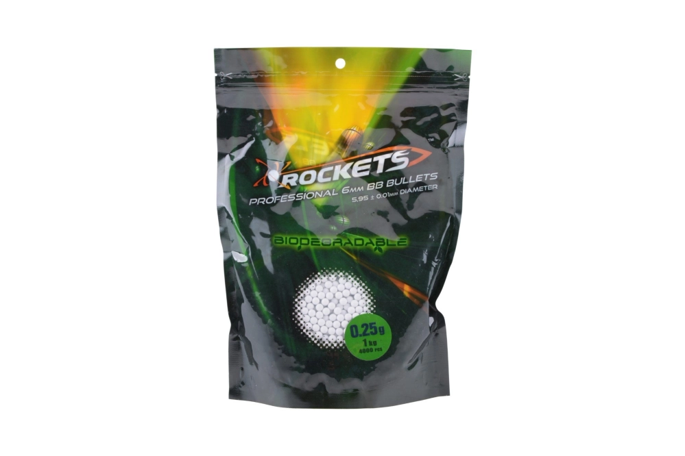 Rockets Professional BIO 0,25g BBs - 1kg - white