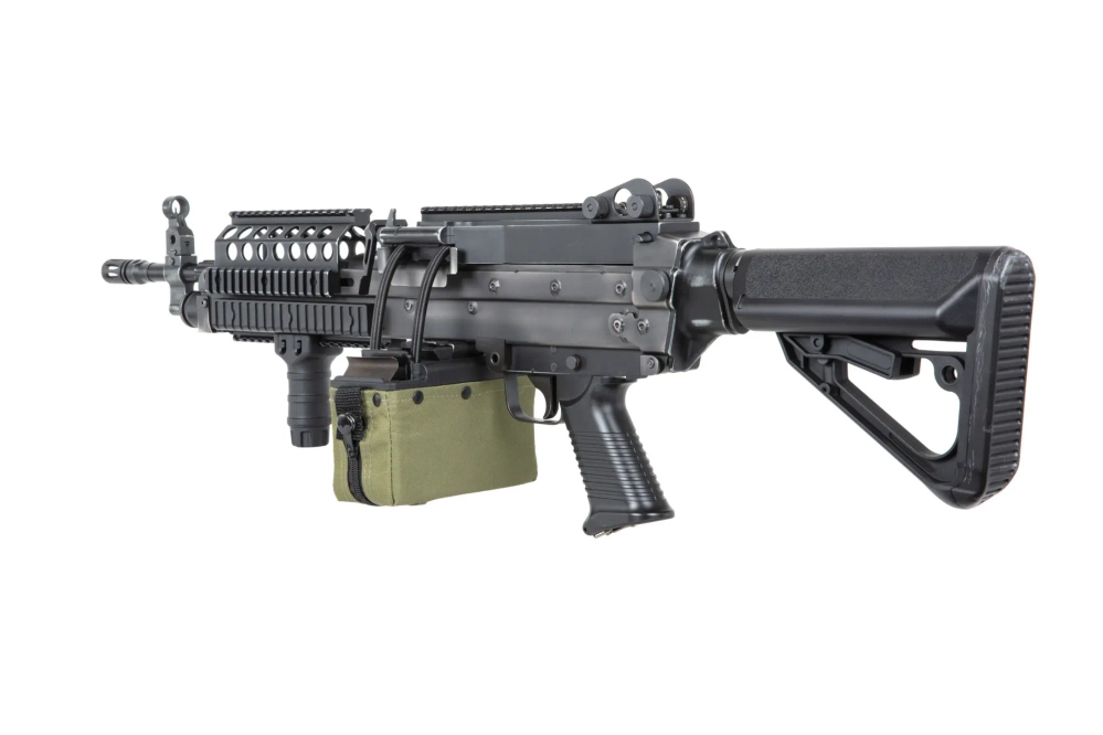 Karabin maszynowy ASG A&K MK 46 MOD 0 Battleworn Czarny