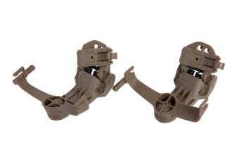 Adaptateur de casque Comtac Woport pour rails ARC (Type AMP) Tan