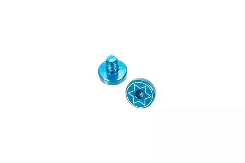Set of 2 Screws for 1911 Replica Grip Panels - Blue