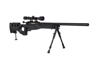Replika odstřelovací pušky Specna Arms SA-S14 EDGE™ s dalekohledem a dvojnožkou černá