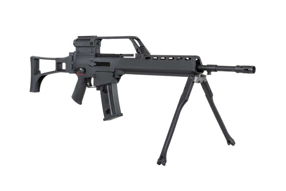 SRC DUAL POWER SR36E GB-301 Carabina airsoft con bípode y visor Negro