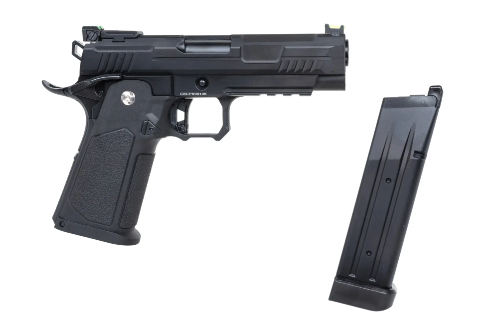 Arcturus Vanguard 4,3" Hi-Capa GBB ASG pistool Zwart