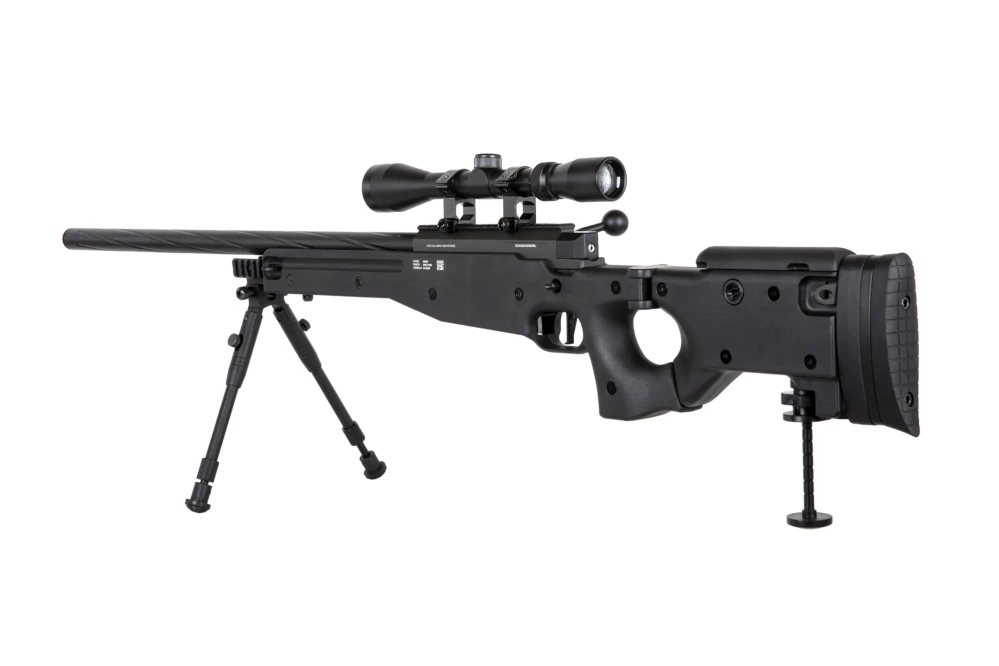 Réplique de sniper Specna Arms SA-S14 EDGE™ avec lunette et bipied Noir