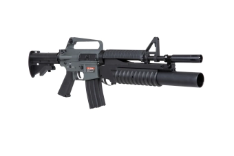 East Crane EC-704 Kestrel™ ETU ASG carbine with grenade launcher Grey