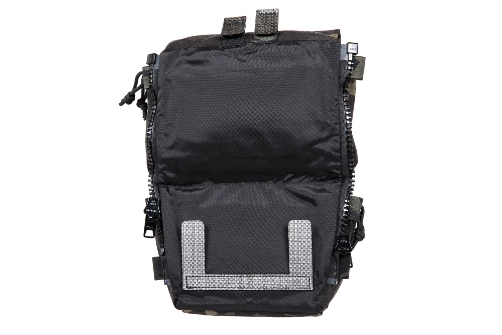 Panneau arrière avec système MOLLE pour gilet tactique V5 PC Wosport MC Noir