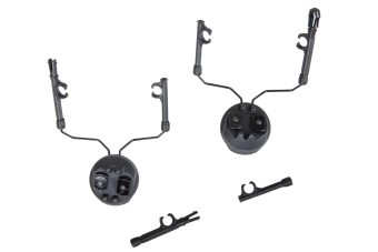 Adaptador de auriculares TacSky tipo Comtac para raíles MTEK Negro