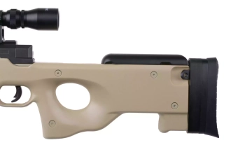 Fusil de airsoft rifle de francotirador MB01 con visor - bronceado
