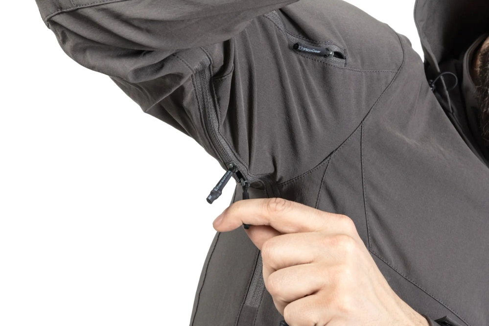 Chaqueta Softshell Emerson Blue Label 'Fog' Gris Lobo