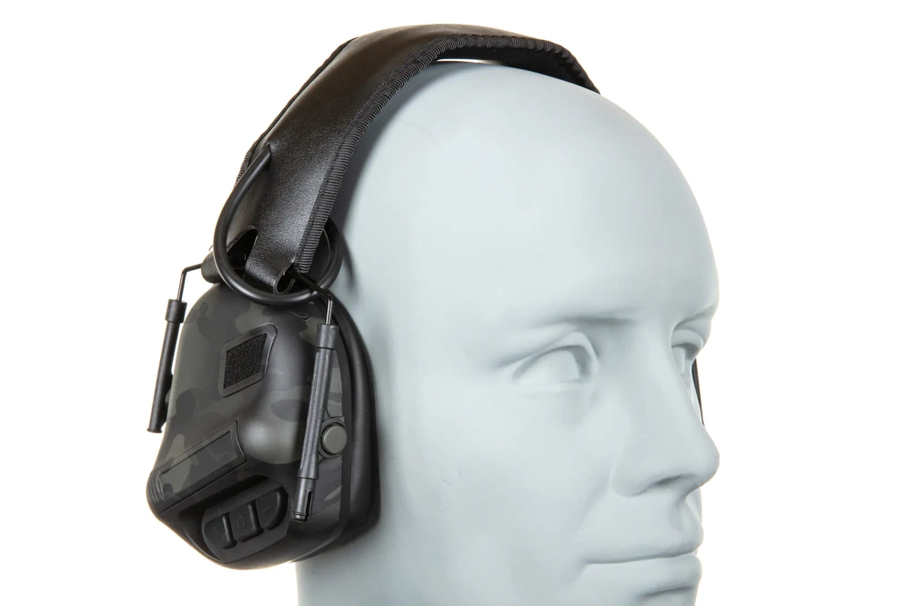 Wosport HD-12 actieve oorbescherming IPSC Gen 5 versie MC Zwart