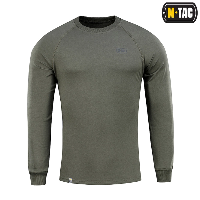 Mikina M-Tac Athlete Army Olive s raglánovým vzorem