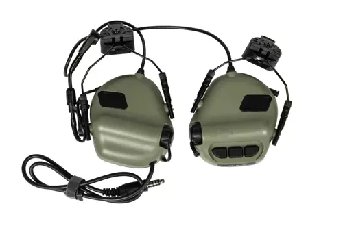 Auriculares activos M32H con monturaem para carriles ARC - Oliva
