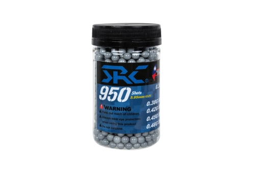 SRC kogels 0,5 g flesje 950 st Grijs