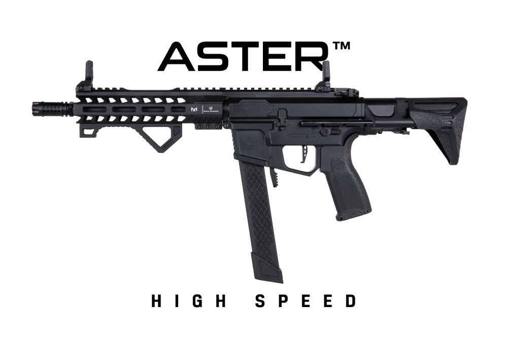 Specna Arms SA-X02 EDGE 2.0™GATE ASTER HIGH SPEED airsoftová zbraň samopalemuu černá