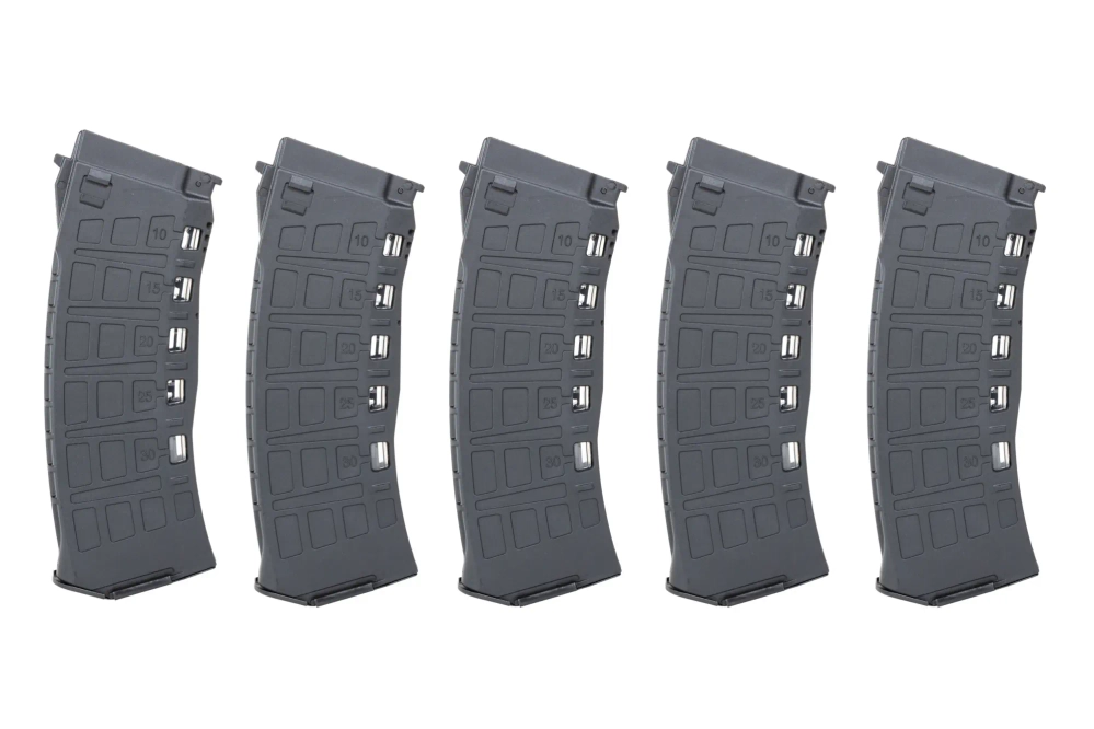 Lot de 5 chargeurs Hi-Cap 550 billes Arcturus EMM AK12 Wheel Black