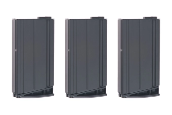 Set of 3 Mid-Cap 160 BB SCAR-H Magazines - Black