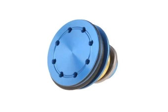 Łożyskowana, metalowa głowica tłoka