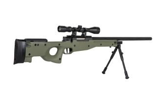 Replika odstřelovací pušky Specna Arms SA-S11 EDGE™ s dalekohledem a dvojnožkou Olive