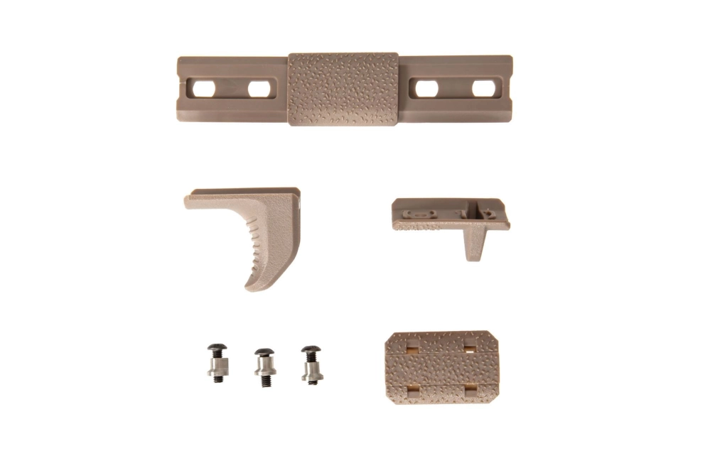 Modular grip Kit de tope de mano para carril KeyMod - color canela