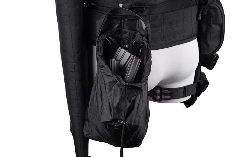 Porte-bagages avec sac de chute - vert olive