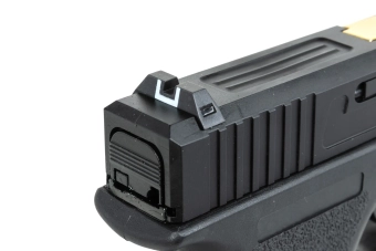 Pistola East Crane EC-1203 airsoft Negra y dorada