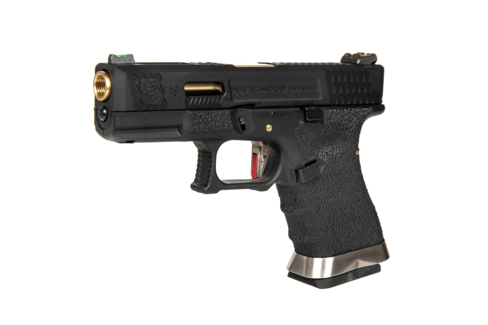 Pistola de airsoft G Force G19 T1 - Negro/Oro