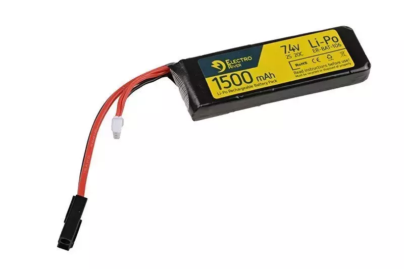 Batería ELECTRO RIVER LiPo 7.4V 1500mAh 20/40C
