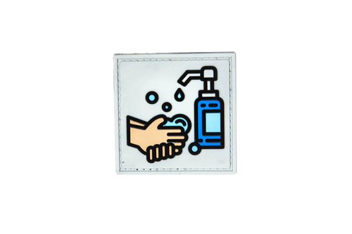 Patch 3D - Se laver les mains avec du désinfectant pour les mains