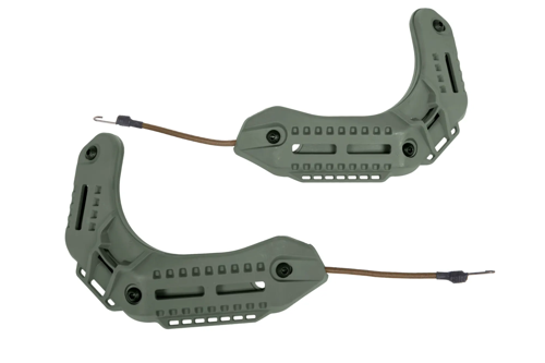 Juego de raíles de montaje para cascos Wosport tipo MK Olive